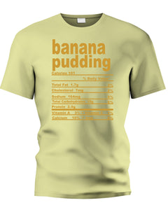Banana Pudding Nutritional Facts Tee