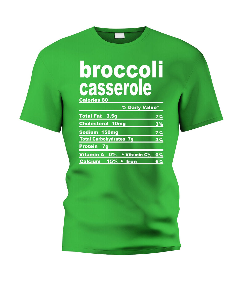 Broccoli Casserole Nutritional Facts Tee