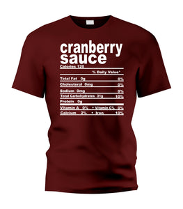 Cranberry Sauce Nutritional Facts Tee