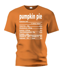 Pumpkin Pie Nutritional Facts Tee