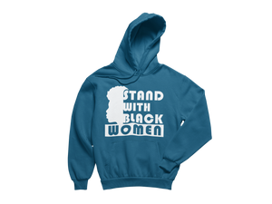 SWBF: Stand With Black Women, Face Hoodie (Unisex)