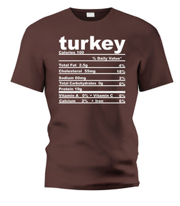 Turkey Nutritional Facts Tee